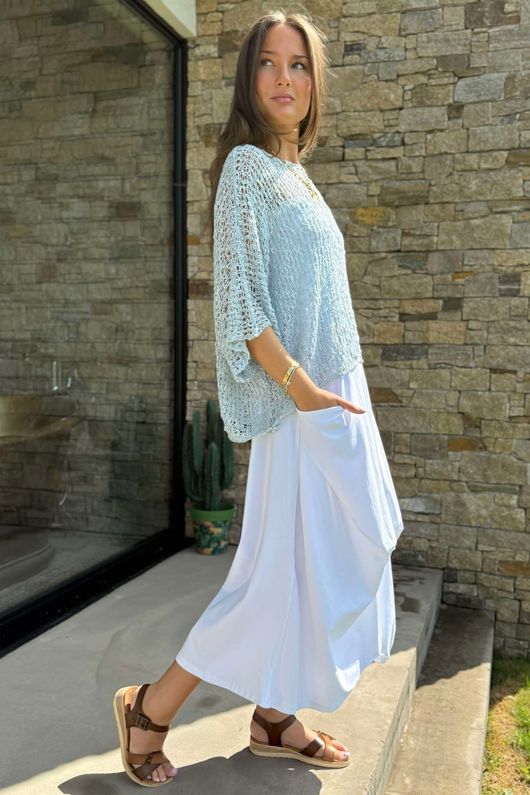 Laundry B Cloud Loose Box Knit Powder - 